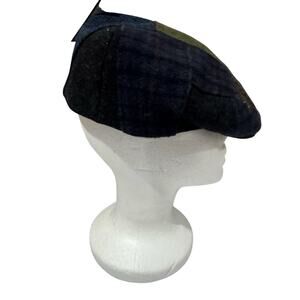 Mucros Weavers 100% Wool Trinity Patch Flat Cap Killarney Ireland Large